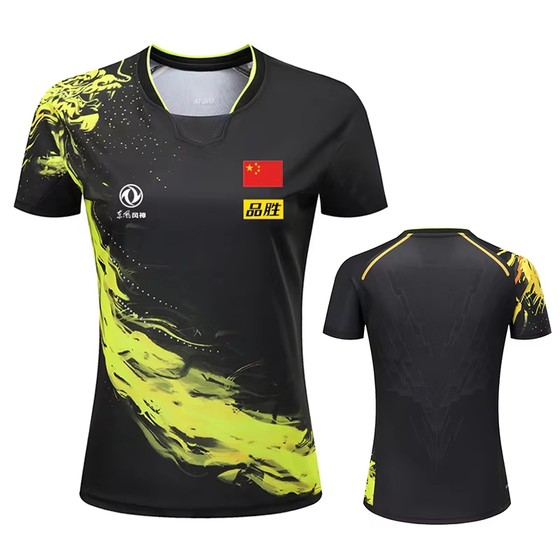 Badminton Outfit - Kaus motif Tenis Meja Naga Tiongkok