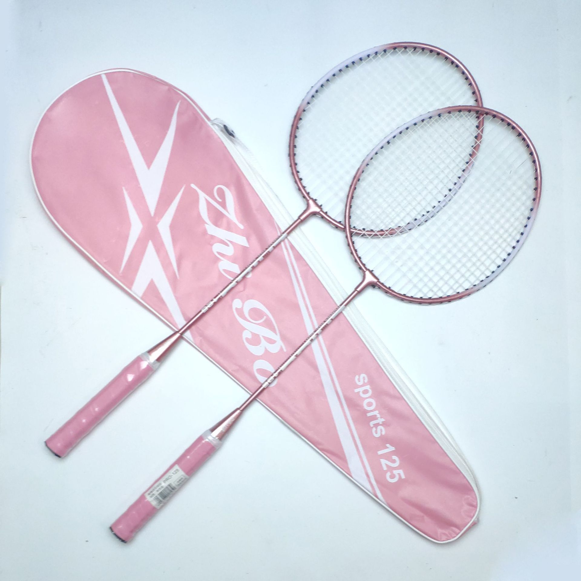 Badminton Background - Raket Bulu Tangkis Warna Pink Asli