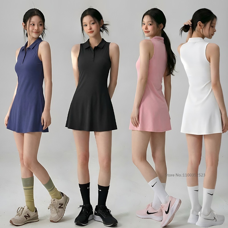 Gaun Tenis Golf Wanita Tanpa L - Badminton Outfit ulasan dan harga
