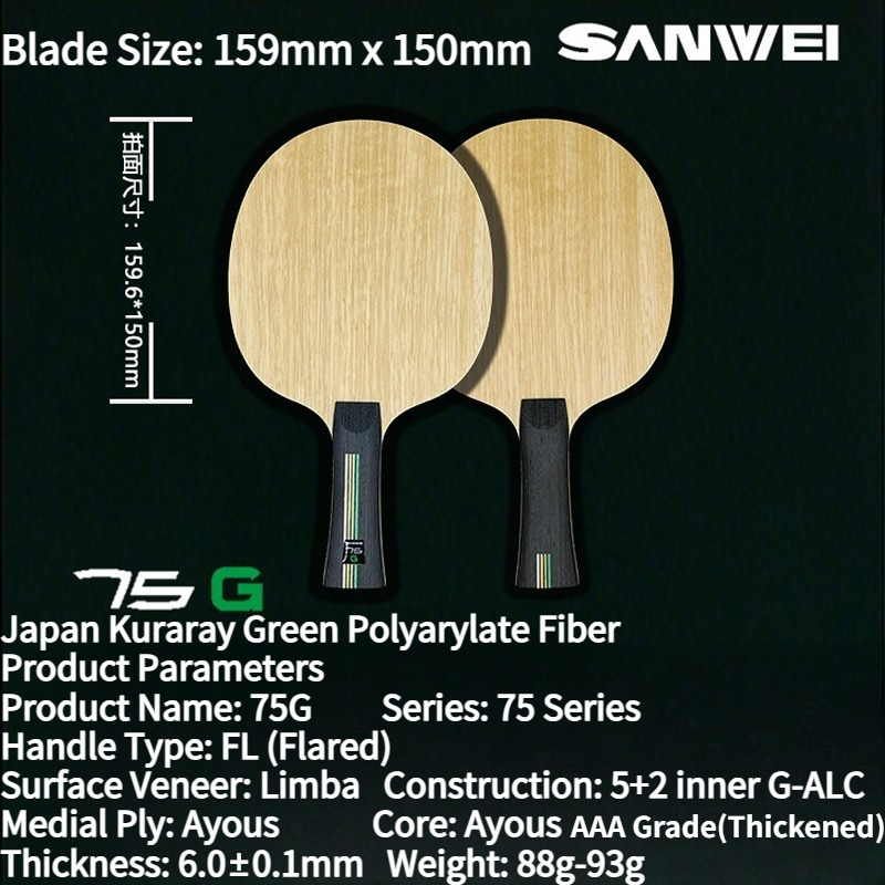 Raket Tenis Meja SANWEI 75G In - Badminton Background ulasan dan harga