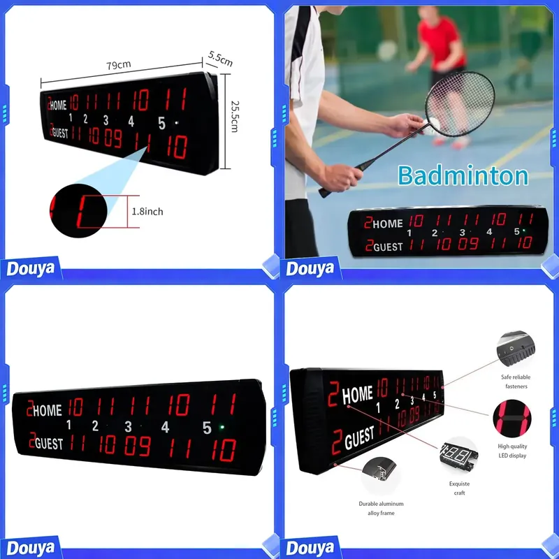 Papan Skor Elektronik Digital  - Badminton Score ulasan dan harga