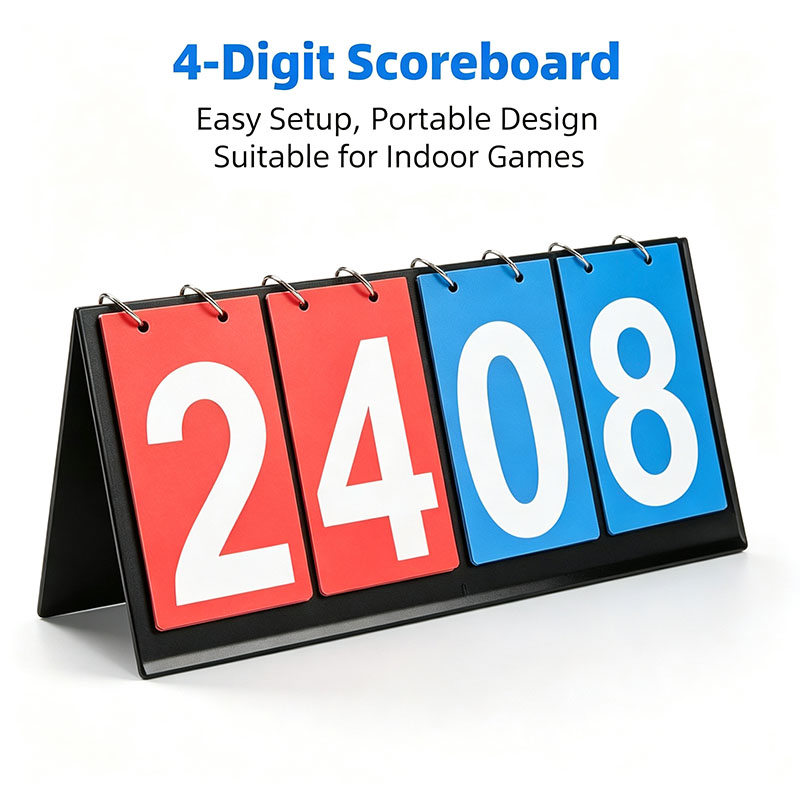 Papan Skor Lipat 4 Digit Porta - Badminton Score ulasan dan harga