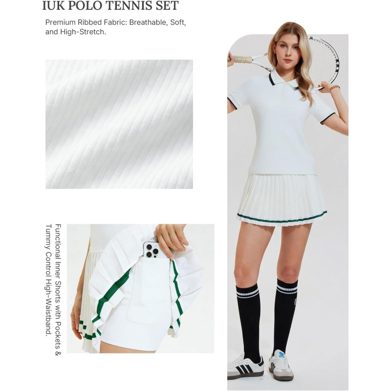 Set Rok Tenis 2 Potong Wanita  - Badminton Outfit ulasan dan harga