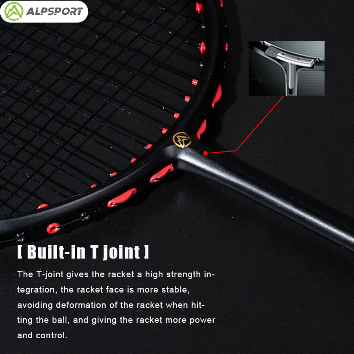 Alpsport MH-V5 5U 75g Bergelom - Badminton Background ulasan dan harga