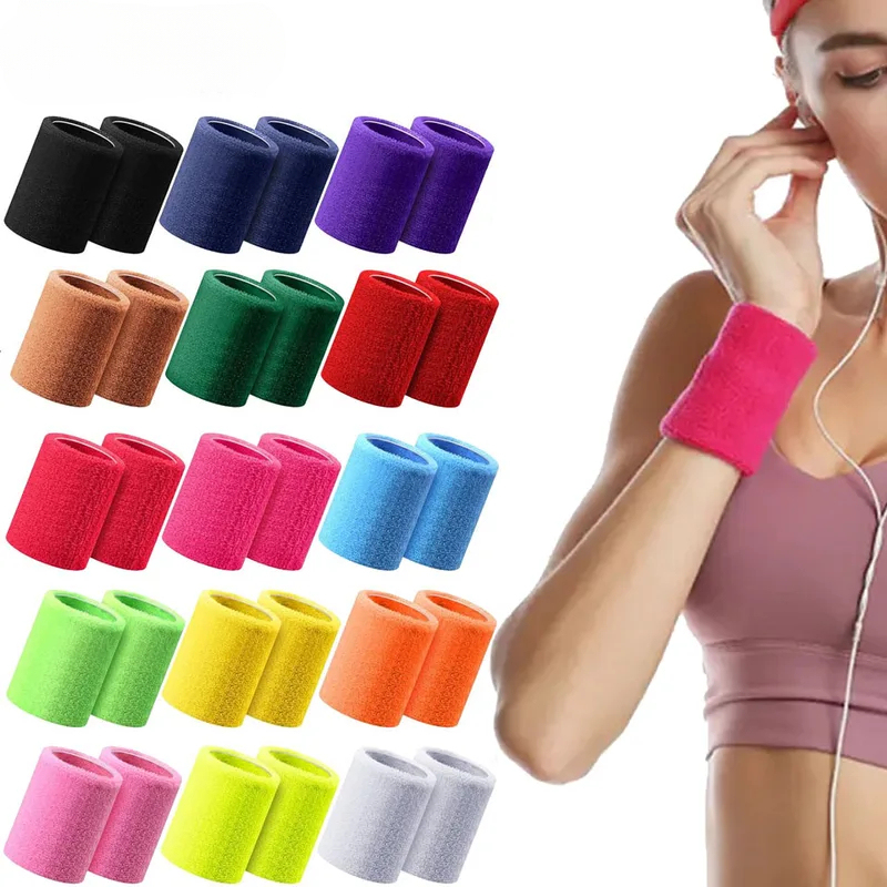 1 Pasang Gelang Olahraga Katun - Wristband Pair Sweat ulasan dan harga