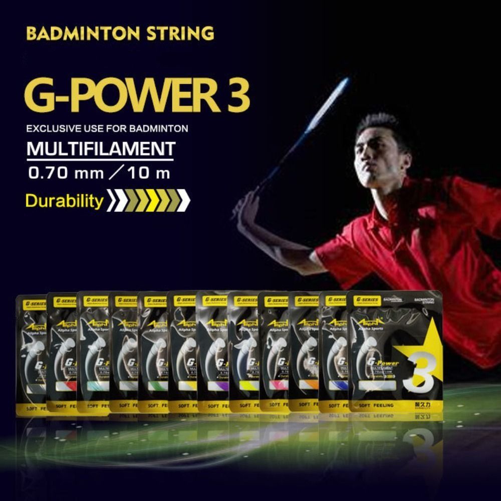 Senar Badminton 0.7mm G3, elas - Badminton Yonex String ulasan dan harga