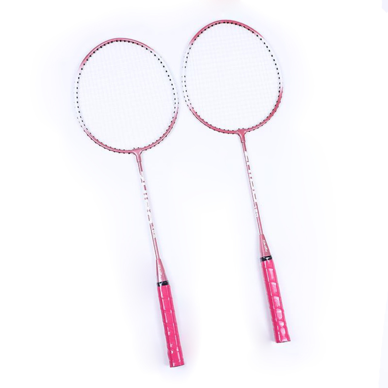 Raket Bulu Tangkis Warna Pink  - Badminton Background ulasan dan harga